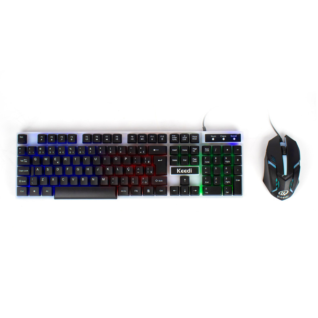 Kits Teclado Mouse Gamer Led Semi-mecânico Usb M300 Oferta em Oferta na Shopee