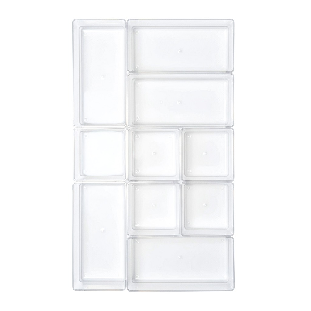 Conjunto 10 Organizadores Acrílicos Maquiagem Transparente em Oferta na Shopee