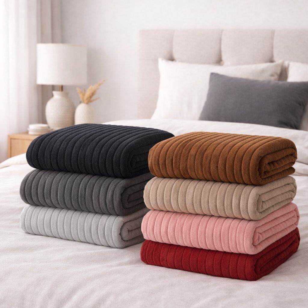 Manta Cobertor Flannel Canelada Premium -1,70m x 2,00m Microfibra Quentinha, Fofina - Mega Promoção