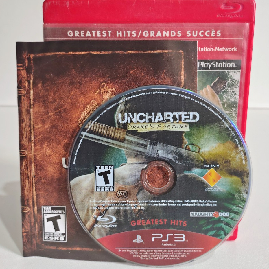 Jogo Uncharted 1 Drake's Fortune Original Playstation 3 Ps3 Mídia Física