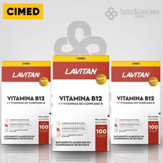 Lavitan Vitamina B12 com 7 Vitaminas Complexo B Suplemento 100 Comprimidos em Oferta na Shopee