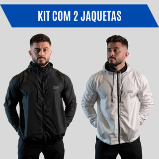 Kit 2 Corta Vento Impermeável Semi Forrada Aspen 100% Poliéster