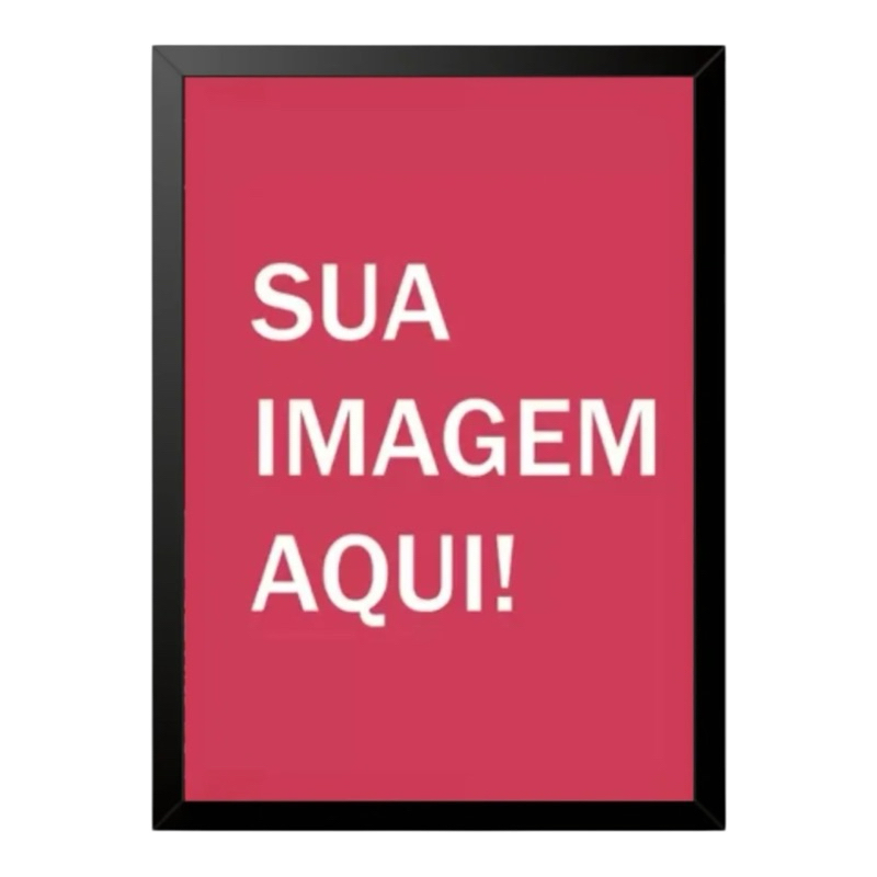 Quadro Emoldurado Poster Personalizado A3