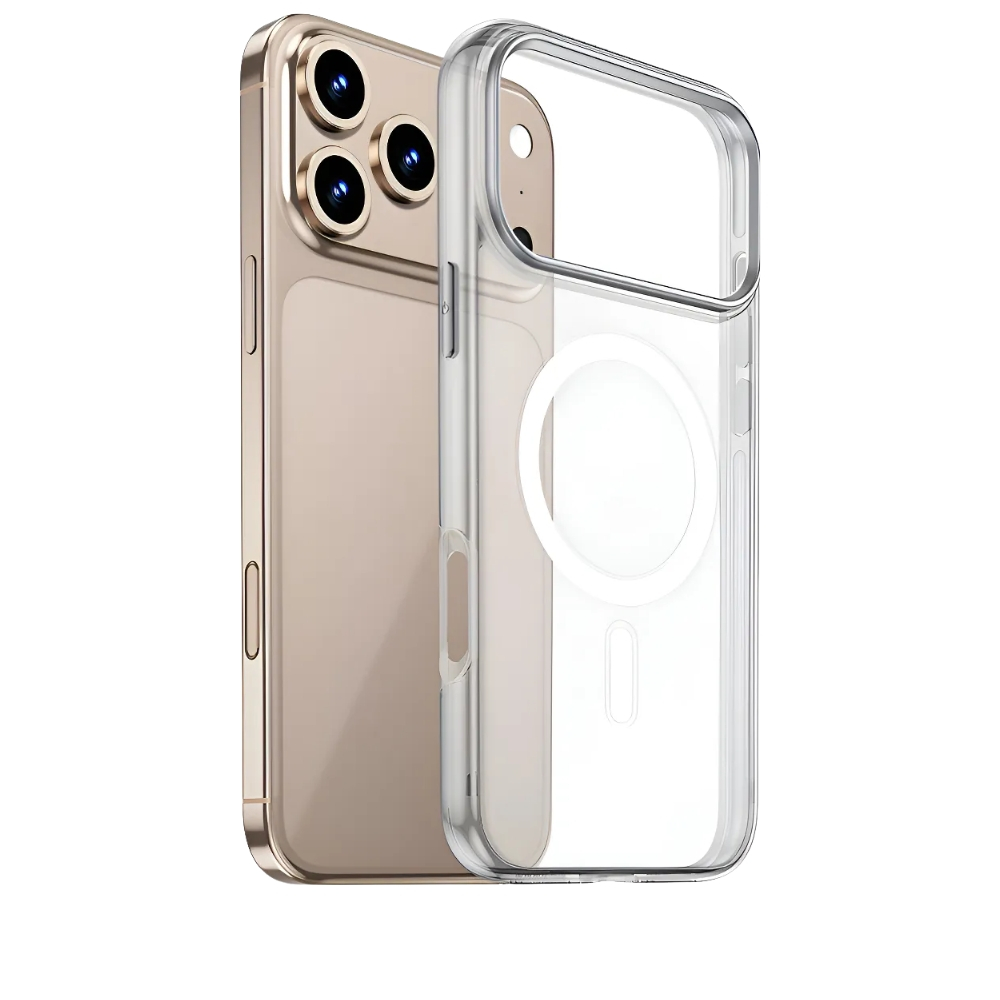 Capinha Transparente Magnética de Iphone 17 Pro Max Capa Indução Magsafe Resistente Reforçada em Oferta na Shopee