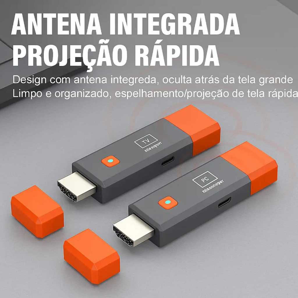 Kit HDMI Transforme Sua TV em Central Multimídia Sem Fios Solução Ideal Para Apresentações e Home Theater  NEOXTEK