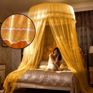 Mosquiteiro Indiano de Teto Casal Gigante 14m para Box Queen King com Abertura Lateral Premium Luxo em Oferta na Shopee