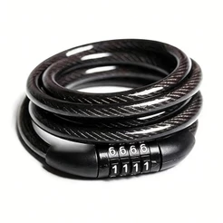 Corrente Cadeado Segurança Bicicleta C/ Senha Segredo 7mm x 1100mm Bike