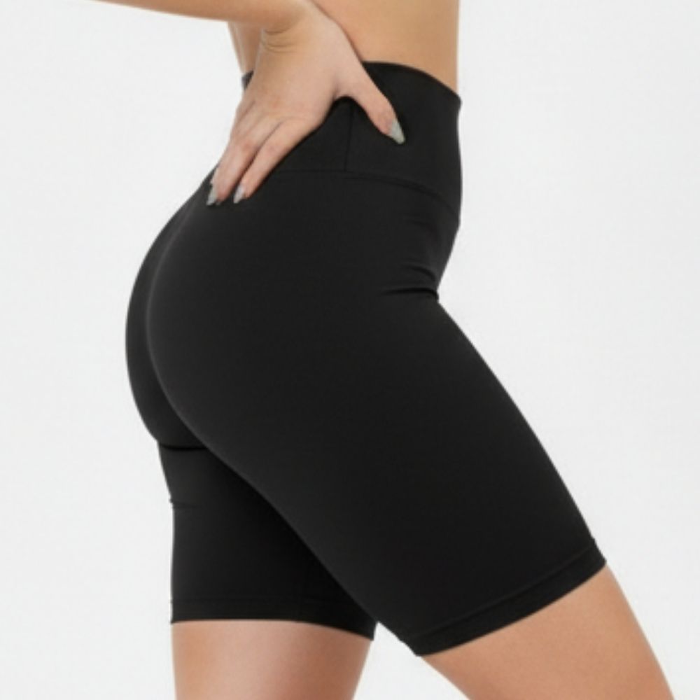 Bermuda Ciclista Cós Alto Liso Feminina Suplex Academia Fitness Conforto