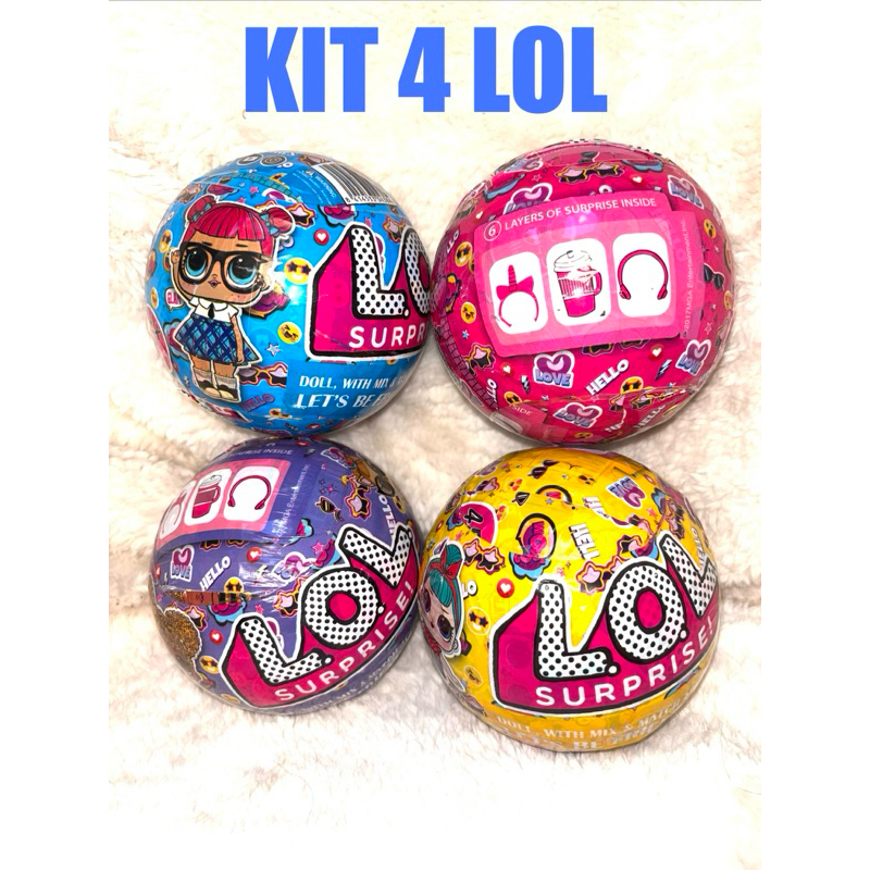 Lol surpresa Kit 4 Lol bola e acessórios
