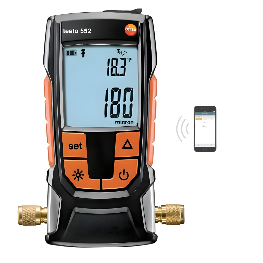 Testo 552 Medição De Vácuo Vacuômetro Digital Bluetooth