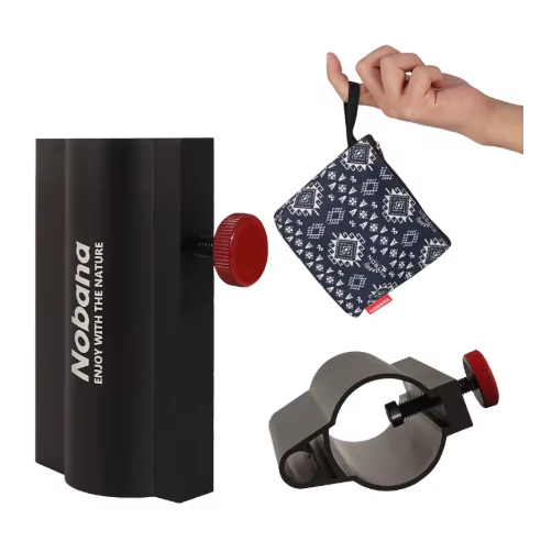 Suporte Ajustável para Poste de Tenda e Guarda-Sol – Acessório Multiuso para Camping e Pesca