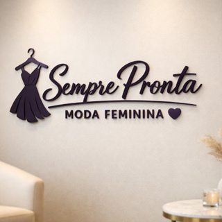 Logomarca em MDF Cortado e Pintado 1,20m em Oferta na Shopee