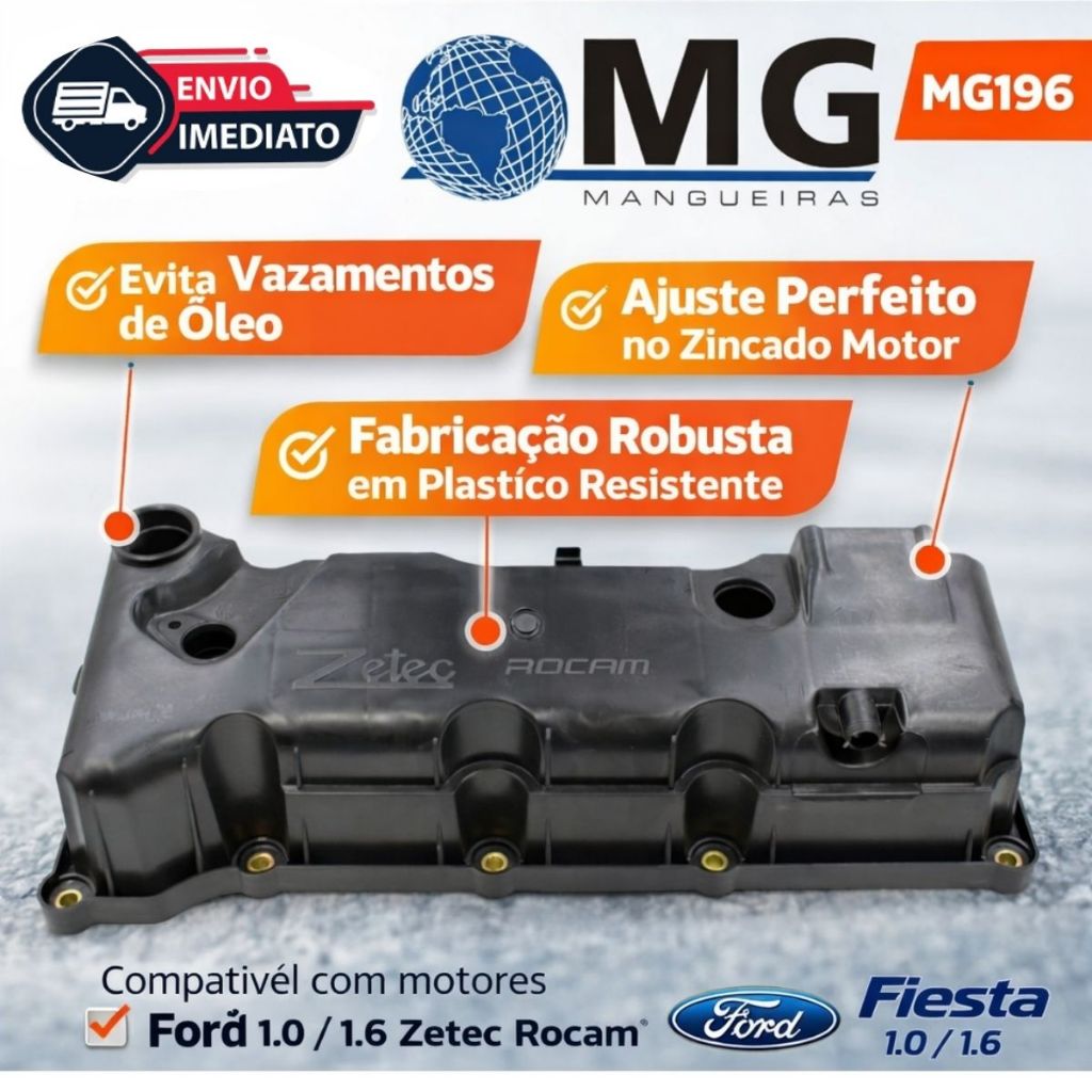 Tampa Comando De Válvulas Zetec Rocam Ford Ka Fiesta Focus em Oferta na Shopee