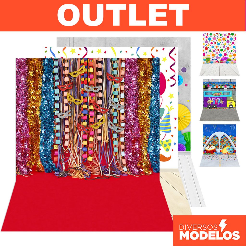 Fundo Fotográfico Carnaval Cenário Em Tecido Queima Estoque 170x260 em Oferta na Shopee