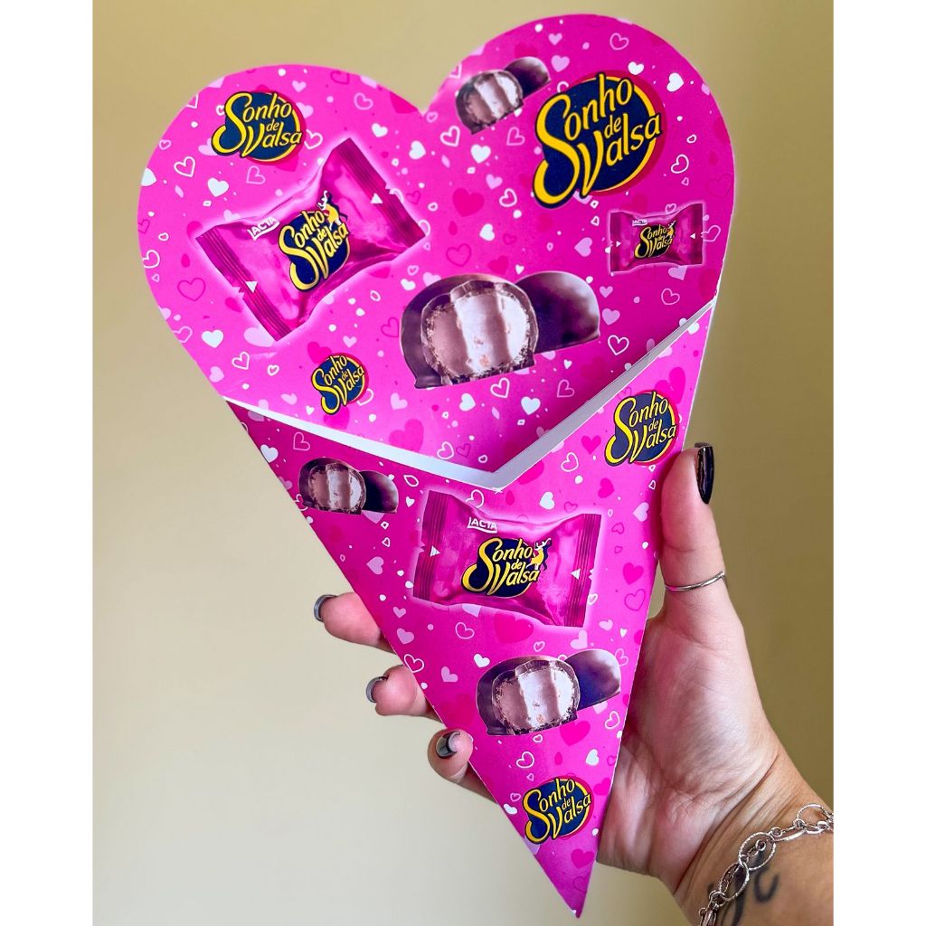 Caixa Buquê Personalizada - P/ 5 Bombons Especialidades - 03/05/10 Unidades