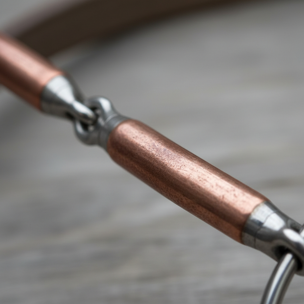Bridão Aço Inox Modelo Argola Com Bocal De Ferro Para Doma E Cavalgada Selaria Império Da Traia