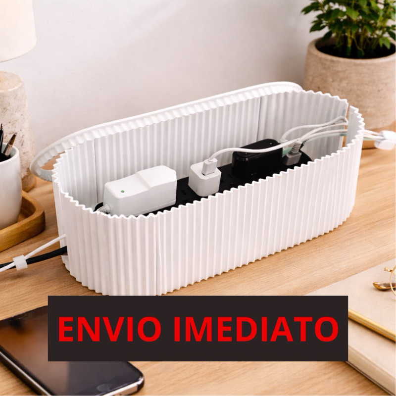 Caixa Organizadora de Cabos | Protetora de Extensão e Fios