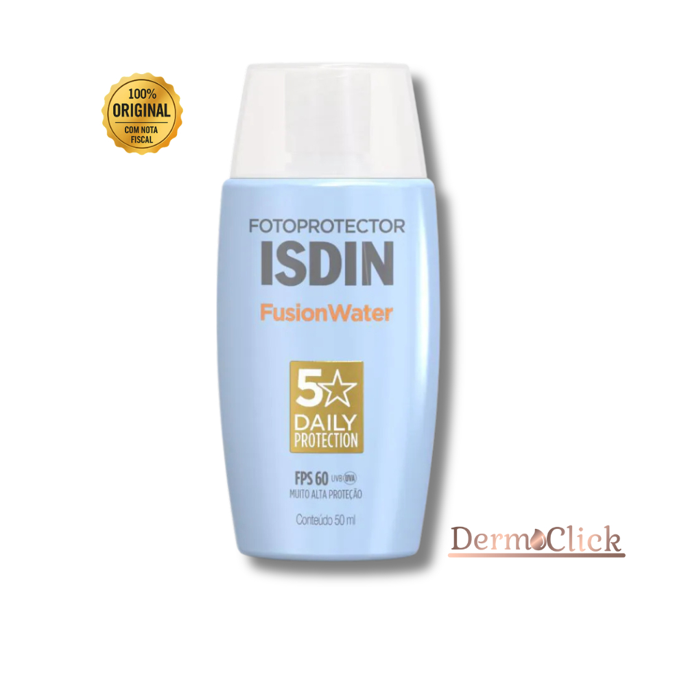 ISDIN Fusion Water FPS 60 Protetor Solar Facial Pele Oleosa 50ml
