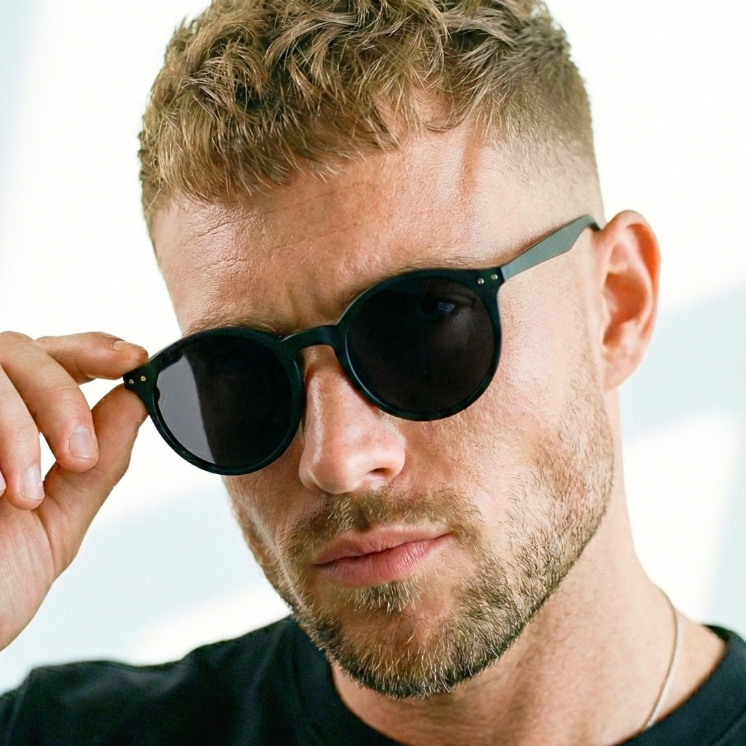 Óculos de Sol Milan Redondo Clássico Oldstyle Retrô Blogueira Steampunk uv400 Unissex em Oferta na Shopee