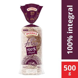 Pão De Forma Viva Integralmente 100% Nutrição Wickbold Do Forno 500g em Oferta na Shopee