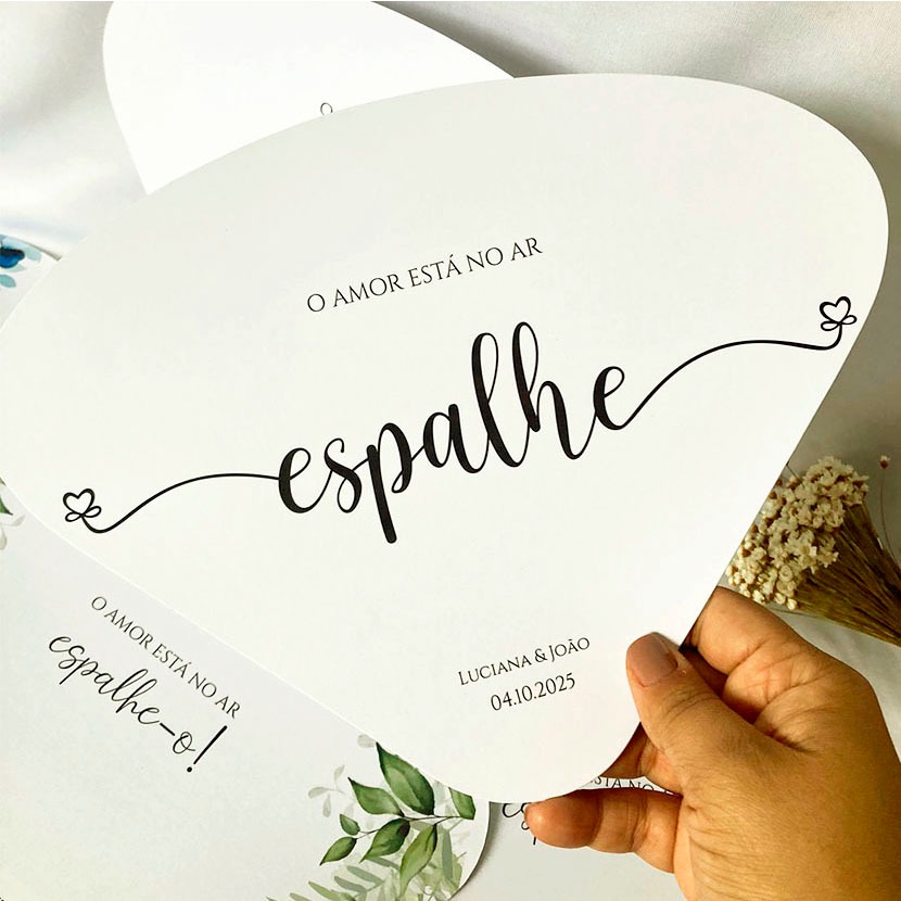 50 LEQUES PERSONALIZADOS PARA CASAMENTO VENTAROLA EM PAPEL em Oferta na Shopee