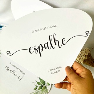 50 LEQUES PERSONALIZADOS PARA CASAMENTO VENTAROLA EM PAPEL em Oferta na Shopee