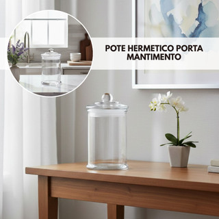 Pote Porta Mantimento Condimento Tampa Hermética 100ml, 260ml, 300ml,750ml, 1,1L e 1,5L Arena Lyor