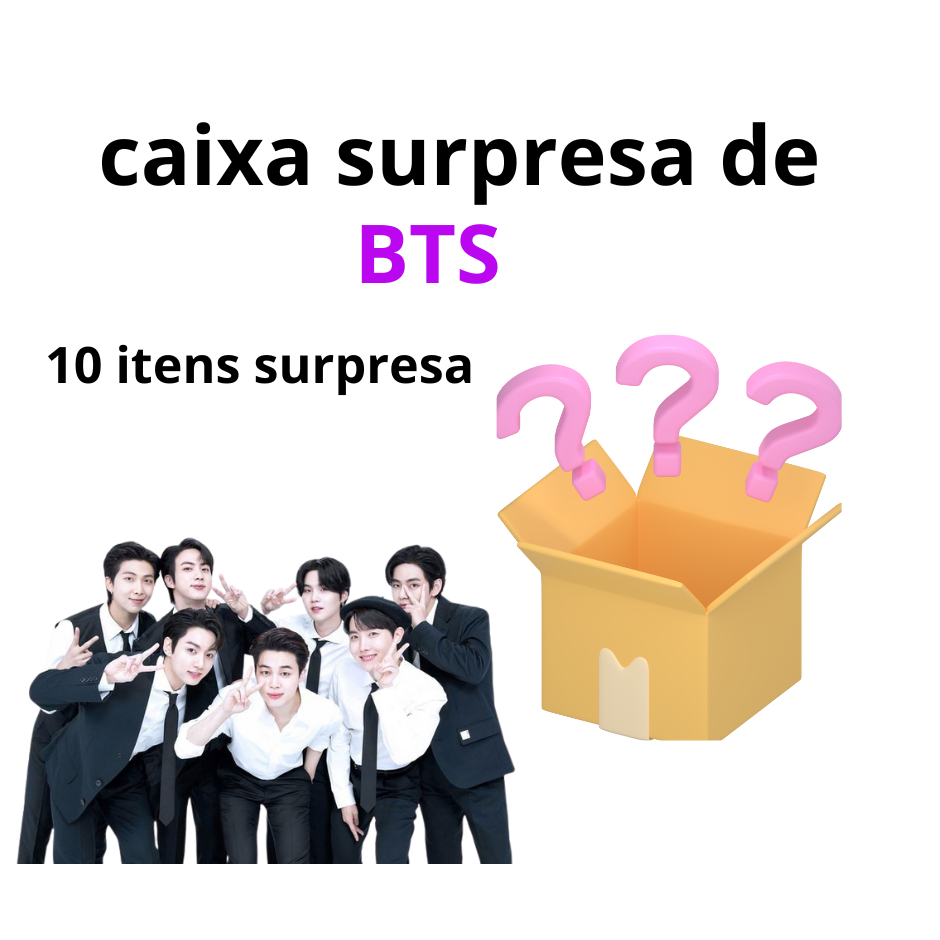 caixa surpresa do BTS com 10 itens em Oferta na Shopee