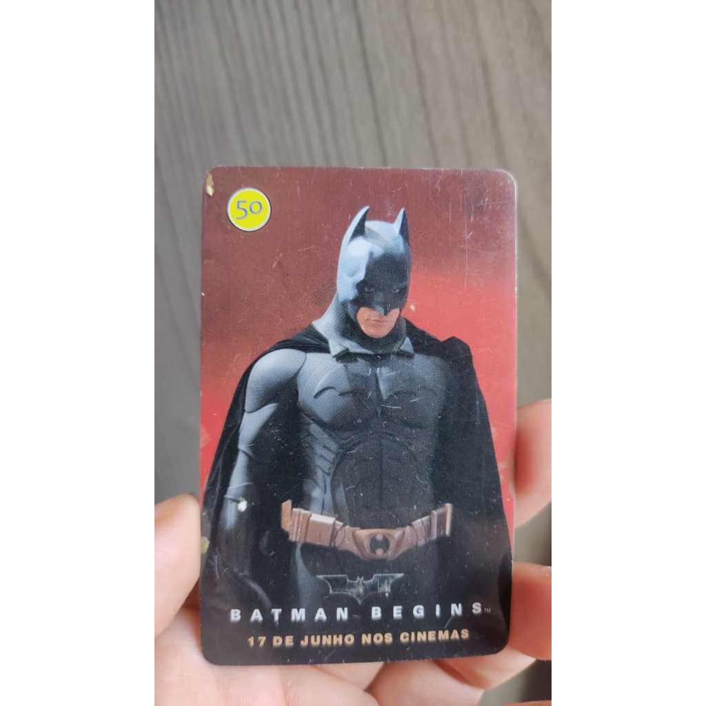 Cartão telefônico filme batman
