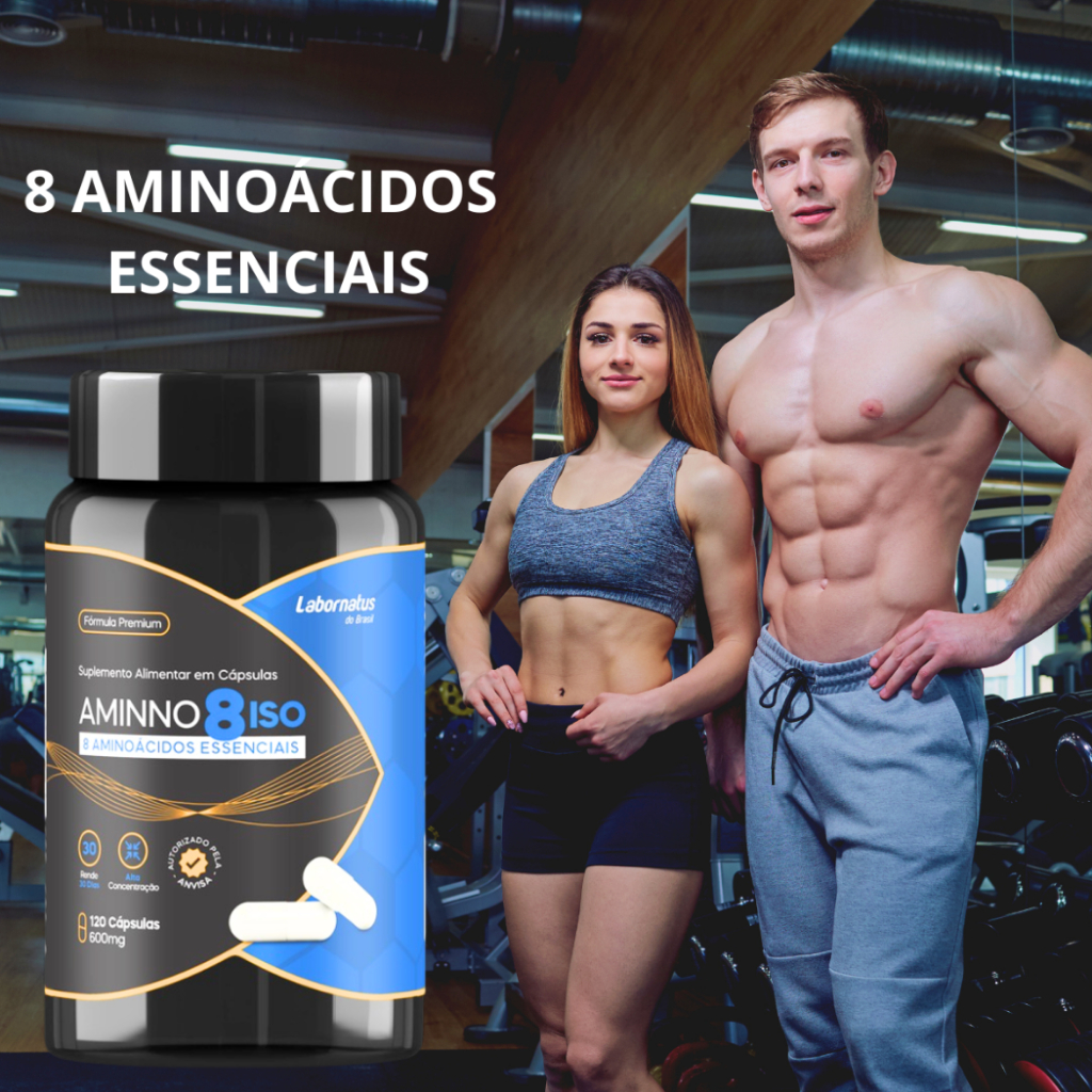 Kit 3x 8 Aminoácidos Essenciais 120 Cápsulas Cada Aminno 8 Iso Labornatus