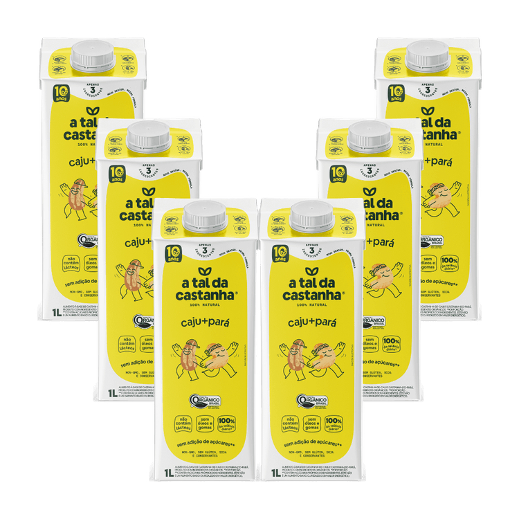 kit 6x Castanha de Caju + Pará Orgânico 1L  - A Tal da Castanha em Oferta na Shopee