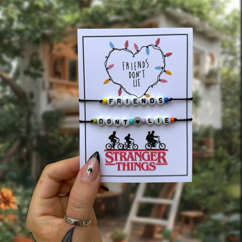 Pulseiras da Amizade Stranger Things Friends Don’t Lie