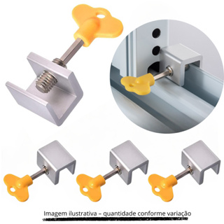 1 a 6 Peças Trava Fecho De Segurança De Janela Para Crianças Bebê  Infantil Ajustável Alumínio Reforçado em Oferta na Shopee