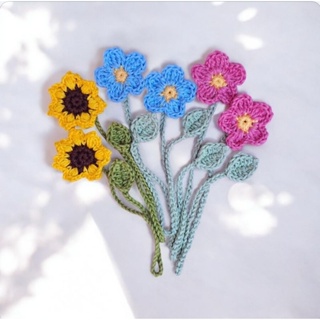 Marca páginas - flores em crochê em Oferta na Shopee