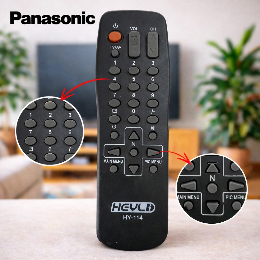 Controle remoto PANASONIC para TV ANTIGA DE TUBO / HY-114