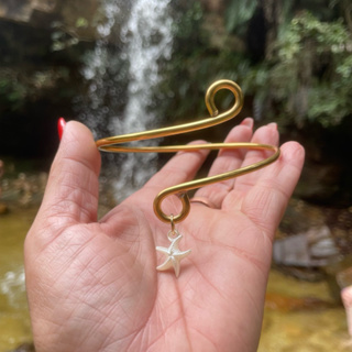 ✨Lançamento Bracelete Estrela Delicado com pingente Não Oxida Estela Moderno Confortável na sua medida Místico Hippie ✨ em Oferta na Shopee