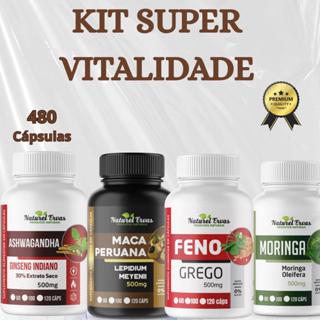 kit suplemento 4x1 100% natural 480 capsulas 500mg em Oferta na Shopee