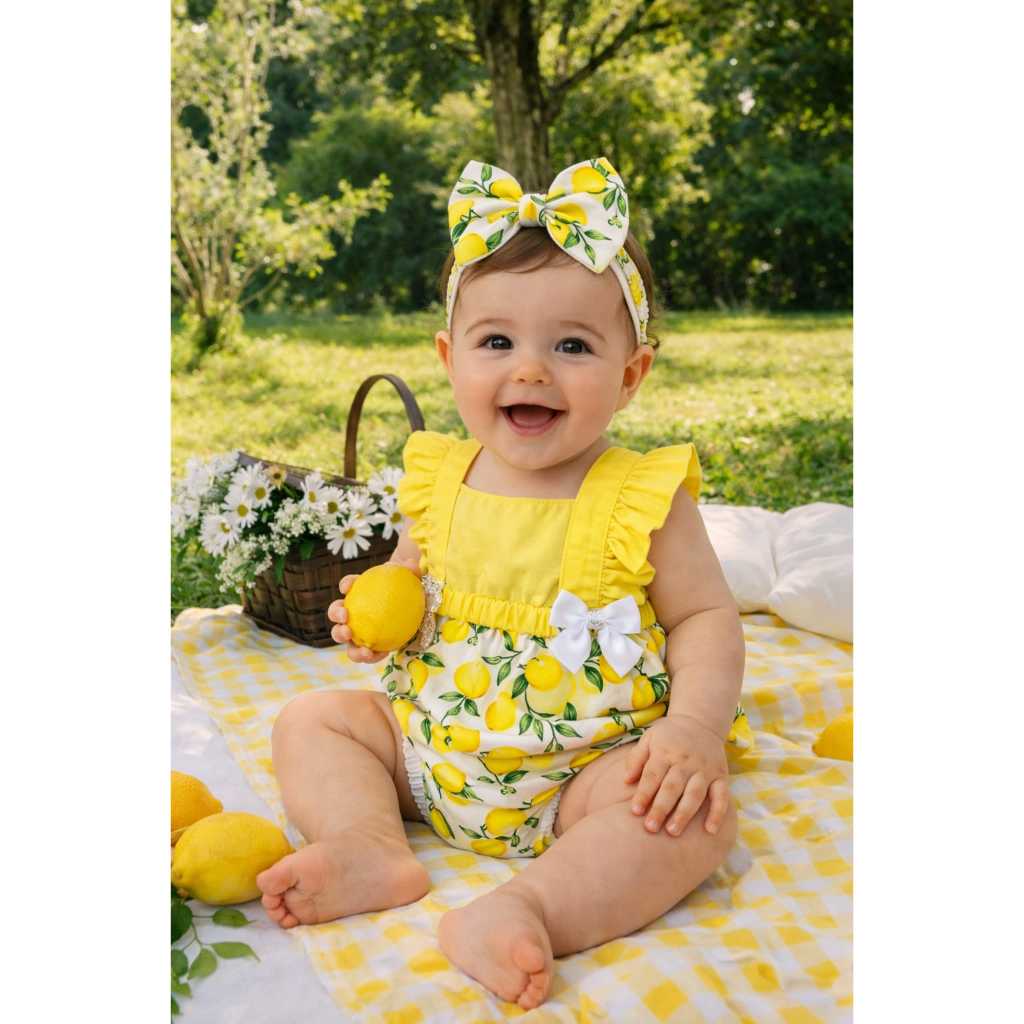 romper limão mesversario frutinhas em Oferta na Shopee