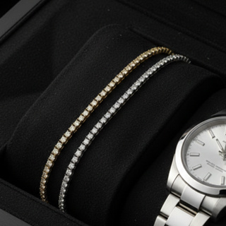 Aço Inox Pulseira Bracelete Riviera Zircônia Cravejada Masculina Prata Dourado Inoxidavel Pedra Branca em Oferta na Shopee