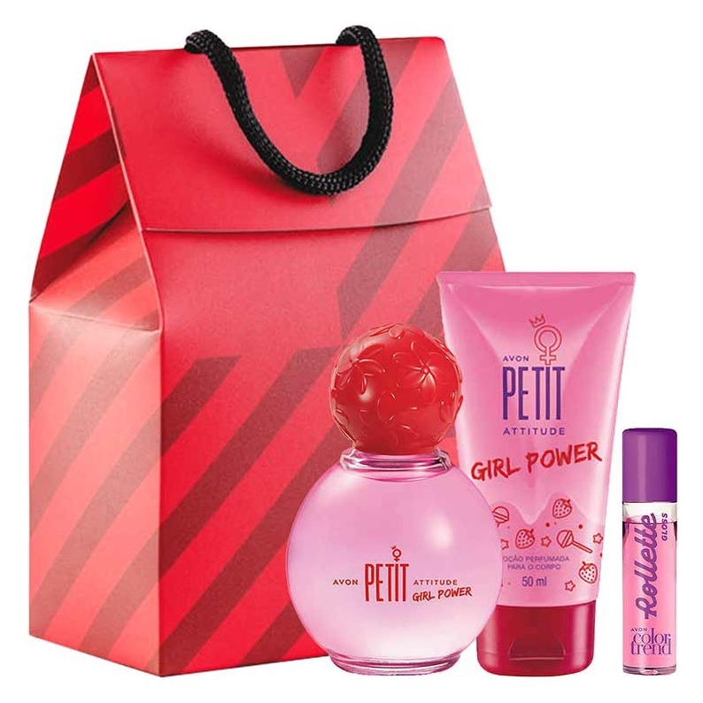 Kit Presente Petit Atitude Girl Power Avon 50 ml