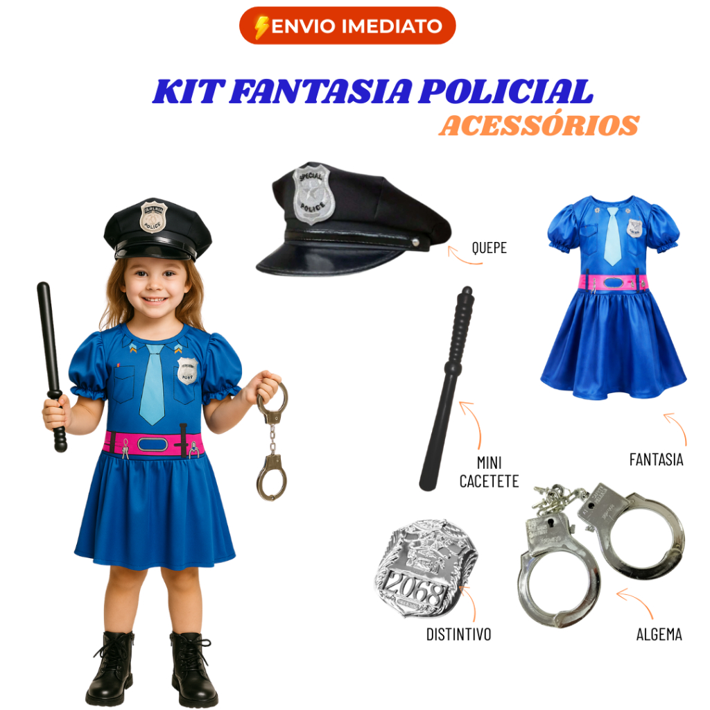 Brinquedo Policial Menina: Onde Comprar | BuscaProdutos