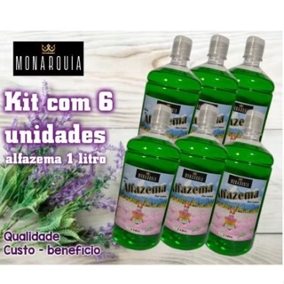 Alfazema Deo Colônia 1 litro - kit 6 unidades (6 litros) - ORIGINAL MONARQUIA em Oferta na Shopee