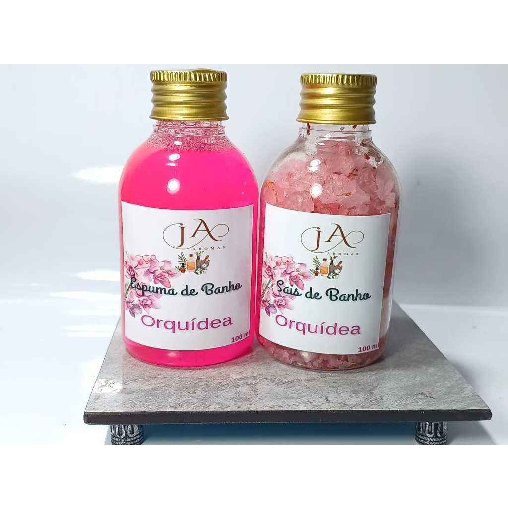 KIT SAIS E ESPUMAS DE BANHO ARÓMATICO PARA BANHEIRA DE HIDROMASSAGEM