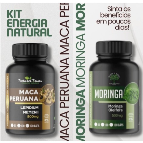 KIT ENERGIA NATURAL MORINGA+ 240 CAPSULAS
