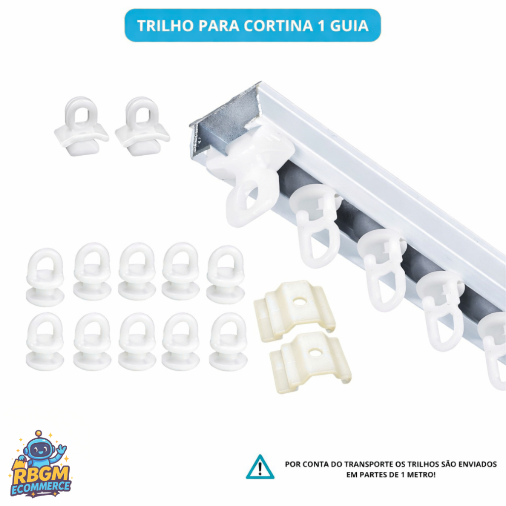 Trilho Suiço Teto Cortineiro Guia Max Trilho Suiço Simples Presilhas Deslizantes Multiplos Tamanhos em Oferta na Shopee