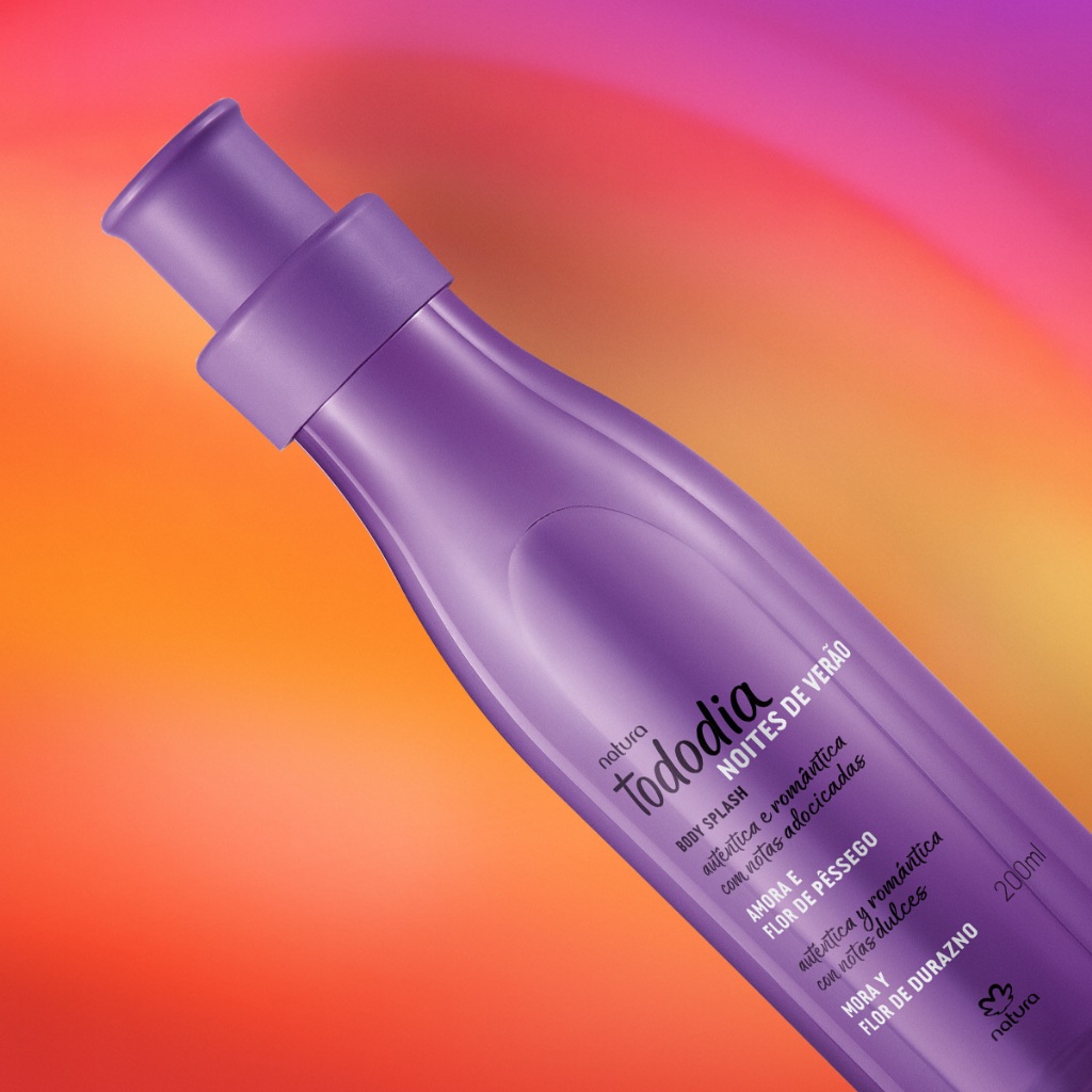 Body Splash Desodorante Colônia Tododia Amora e Flor de Pêssego 200 ml