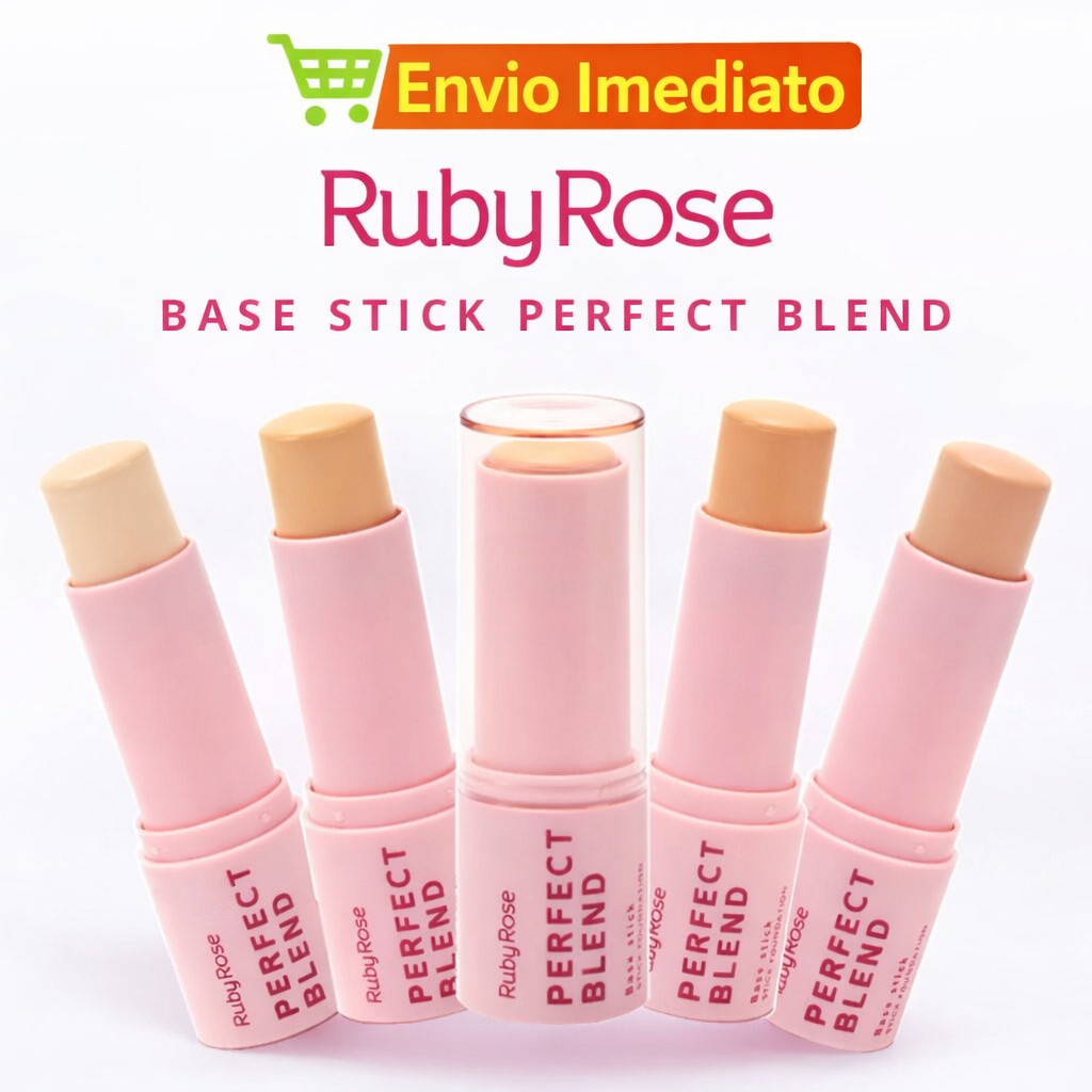 Base Stick Ruby Rose Perfect Blend – Base Facial em Bastão