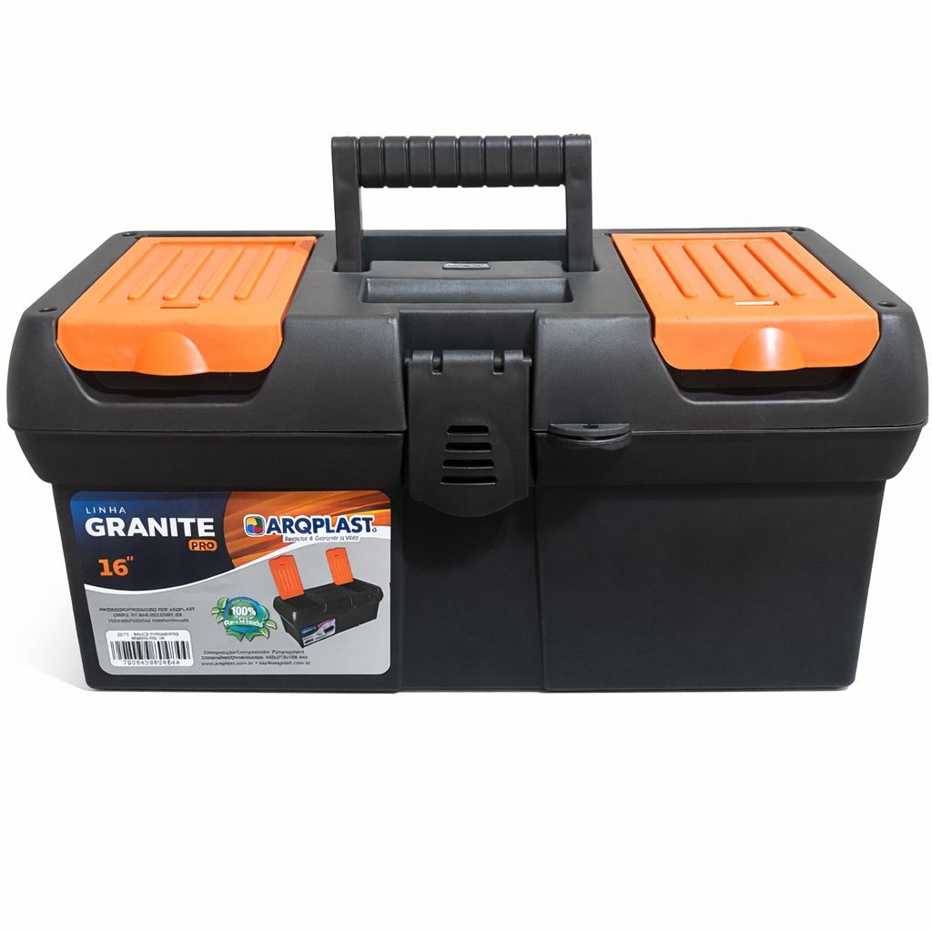 Maleta caixa Para Ferramentas  16” Granite Pro Reforçada com compartimentos em Oferta na Shopee