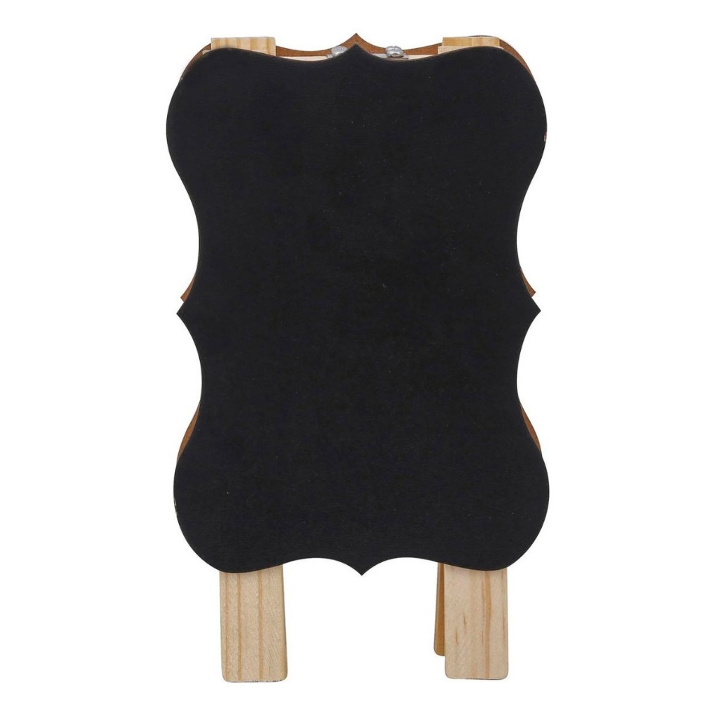 Lousa Pequena Mini Cavalete 17X12Cm Quadro Negro Loja Preto