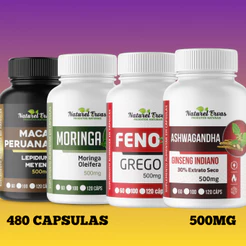 KIT SUPLEMENTO + ENERGIA 480 CAPSULAS 500MG